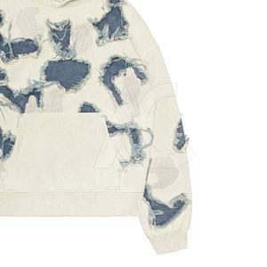 Sudadera con capucha de algodón mezclado de moda para adultos, material suave y transpirable, perfecta para atuendos urbanos y un estilo relajado. - Product Image 4
