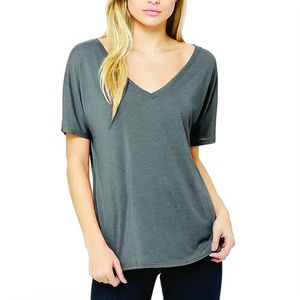 Camisetas para mujer de uso exterior con talla personalizada, camiseta para mujer con MOQ bajo, tela suave, para uso en verano, camisetas para dama. - Product Image 5