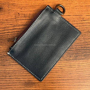 Tarjetero de cuero auténtico para mujer, billetera Stich para botas, monedero pequeño de cuero genuino, gran oferta de moda, monedero Unisex - Product Image 6