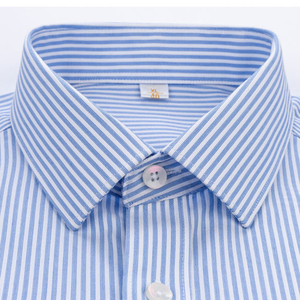 High End <b>Men</b>’s <b>Dress</b> Shirt Long Sleeve 100% Cotton Anti Wrinkle Business Professional Shirt Ready to Wear - Product Image 3