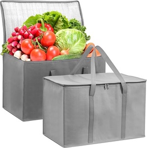Bolsas de Compras Reutilizables Aisladas, Bolsa de Reparto y Catering para Alimentos Calientes y Fríos, Bolsa Térmica Plegable para Doordash - Product Image 3