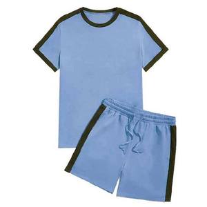 Men's Summer Breathable Quick Dry 100% Cotton Fashion Shorts and T-Shirt <b>Set</b> Plus Size Casual High Street Style <b>Twin</b> <b>Set</b> - Product Image 5