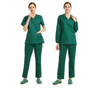 Ultra Light <b>Scrub</b> Set Medical Nurse Uniform for Women Men Hospital Doctor Workwear Poplin Fabric Veterinary Surgical Outfit - Product Image 2