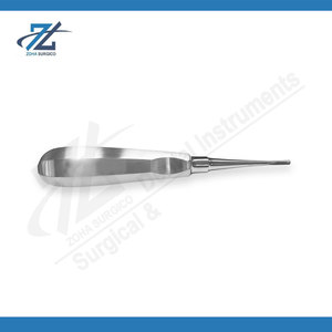 Élévateur dentaire à pointe droite ou courbée en acier inoxydable pour extraction dentaire, équipement dentaire fabriqué au Pakistan - Product Image 2