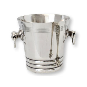 Cubetas de hielo de lujo con diseño de cabeza de caballo para enfriar champán, cubetas de hielo de estaño premium con baño de plata en oferta. - Product Image 2