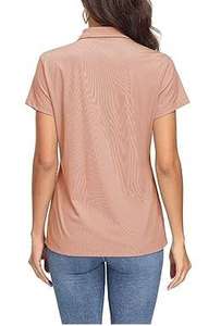 T-shirts de golf décontractés en maille Oxford pour femmes, haute qualité, respirants, séchage rapide, écologiques, pour l'été – Meilleures ventes - Product Image 2