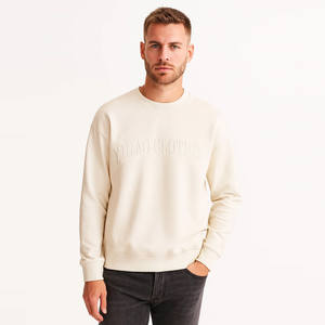 Sudadera de Alta Calidad, 210 Gramos, Corte Cuadrado, Estilo Vintage Desgastado, Lavado Ácido, Cuello Redondo, para Hombre, 100% Algodón - Product Image 3