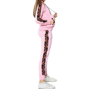 Survêtement court imprimé personnalisé de haute qualité pour femme, idéal pour l'hiver, la gym, l'entraînement et le jogging, en polyester et coton, vente en gros OEM - Product Image 5