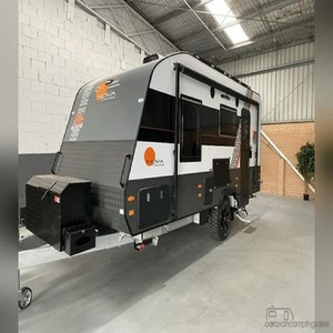 Caravana Negra de 16 pies con Suspensión Neumática en Venta, Caravana Todoterreno de Aluminio 4x4, Estándar Australiano - Product Image 4