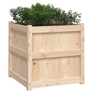 Ensemble de 2 jardinières en bois de pin massif naturel, pots et jardinières durables pour plantes - Product Image 4