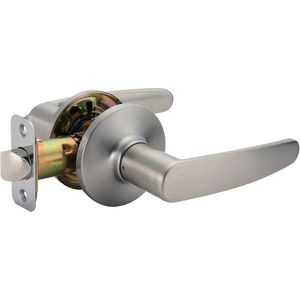 Maniglia per Porta Dritta con Finitura Nichel Satinato per Porte Divisorie (Confezione da 1) - Product Image 1