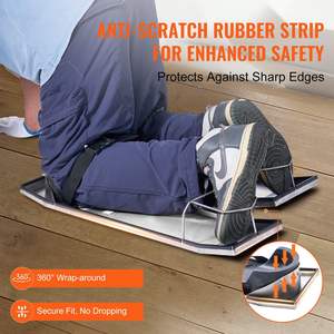 28 ''x 8'' แผ่นรองเข่าคอนกรีตเหล็กสแตนเลส2คู่แผ่นรองเข่าเคลื่อนย้ายได้แผ่นรองเข่าคอนกรีต - Product Image 5