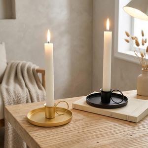Luxury Modern <b>Black</b> Iron Taper Candle Holder Handmade Metal <b>Candlestick</b> Stand Nordic Minimalist Table Centerpiece Wedding - Product Image 6