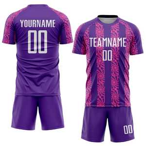 Conjunto de Uniforme de Fútbol con Diseño de Sublimación Completa, Incluye Camisetas y Pantalones Cortos, Nombre y Marca Personalizados, Equipación de Fútbol - Product Image 1