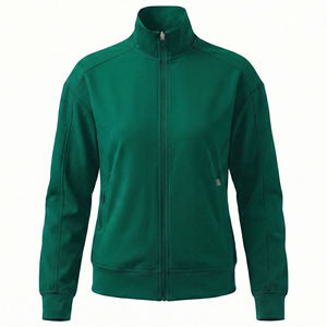 Chaqueta de tela de alto rendimiento al por mayor para mujer, cuello simulado, cremallera completa, uniforme profesional médico de enfermería, ropa exterior, chaquetas de enfermería - Product Image 5