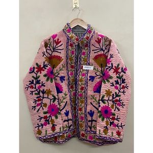 Wholesale Handmade Suzani Embroidery Kantha <b>Jacket</b> <b>Women</b> Short Suzani <b>Jacket</b> Free Size one-of-kind <b>Jackets</b> Gift <b>for</b> Her - Product Image 6