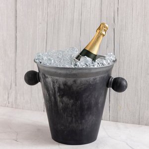 Seau à glace en résine, grand bac de refroidissement design pour boissons, pour vin, champagne, bière, conteneur de stockage de glace pour la maison, le bar, l'hôtel, les fêtes - Product Image 3
