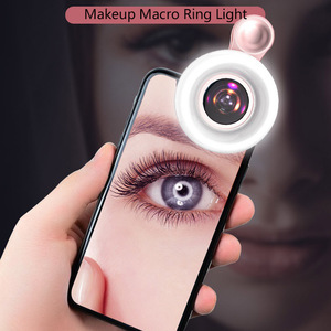15x Macro Lens Fill Light Clip Ring Light for Eyelash Extension Makeup Beauty Phone Photography - Product Image 2