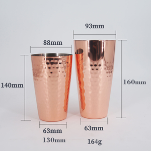 Coctelera Profesional Personalizada de Acero Inoxidable Martillado, 500ml/700ml, para Bar - Product Image 6