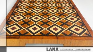 Tabla de Cortar de Bambú Hecha a Mano, Diseño Geométrico, Ecológica, Tabla de Picar para Cocina, Tabla de Preparación de Alimentos de Madera Natural, Venta al Por Mayor - Product Image 4