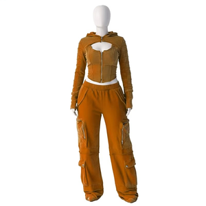 Ensemble de survêtements personnalisés épais pour hommes, 100 % coton, motif imprimé intégral, style décontracté, grandes tailles, pour femmes - Product Image 5