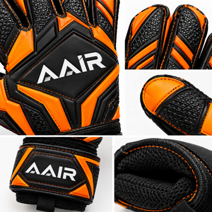 Gants de gardien de but de football professionnels, hybrides, avec grip en latex, respirants, légers, sangle de poignet réglable, fermeture auto-agrippante - Product Image 5