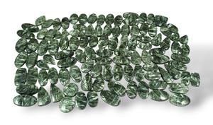 Vente en gros de paires de cabochons en séraphinite naturelle, pierres précieuses en vrac à changement de couleur, 20-30 mm, pour la fabrication de bijoux au prix d'usine - Product Image 3