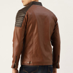 Fashionable Style Outdoor Wear Unique Design <b>Men</b> Leather <b>Jacket</b> Heavyweight Regular Size <b>Men</b> Leather <b>Jacket</b> - Product Image 3