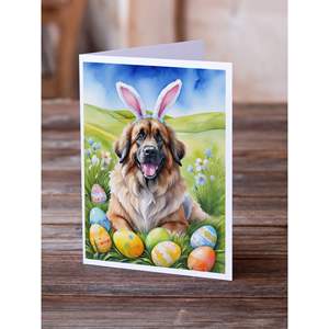 Leonberger การ์ดอวยพรการล่าไข่อีสเตอร์พร้อมซอง, การ์ด A7แปลกๆ8ใบขนาด5x7 - Product Image 2