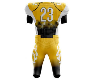 Uniforme de Fútbol Americano Profesional para Equipo, Tela Cómoda con Mangas Cortas - Product Image 3