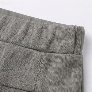 High Waist Pleated <b>Mini</b> <b>Skirt</b> Women Gray Solid Color With <b>Red</b> White Blue Trim Comfortable All Seasons Wear - Product Image 4