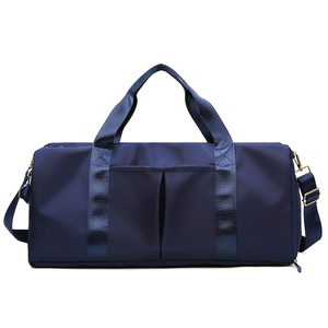 VORNEX INDUSTRY Customized Logo Striped Large Capacity <b>Duffle</b> <b>Bags</b> Zipper Hasp Closure Waterproof Cotton Fabric Gym <b>Bag</b> Fitness - Product Image 2