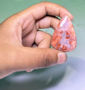 Cabochon en Agate Coton Naturel de Haute Qualité, Pierre Précieuse en Vrac pour la Fabrication de Bijoux - Product Image 1