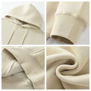 Sweat à capuche surdimensionné en molleton doublé de haute qualité, design épaules tombantes, pour homme, qualité supérieure - Product Image 4