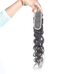 Al por mayor Cierre HD 2*6 sin procesar Remy Indio 100% Virgen con Cutícula Alineada, Doble Trama a Máquina, Encaje Completo, Onda Natural, Fácil de Usar - Product Image 3