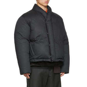 Fully Customized Men's Waterproof Canvas Puffer <b>Jackets</b> Polyester Wadding Filled Winter DDP Shipping - Product Image 1