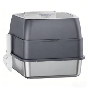 Lettiera per Gatti Chiusa Galaxy Grigia, Durevole e Stabile con Guarnizione Anti-Odore, Realizzata in Plastica e Tofu per Famiglie con Animali Domestici in Tutto il Mondo - Product Image 6
