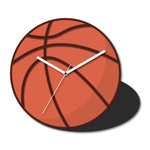 12 Inch Basketball Theme MDF Laser Cut Precision Carved <b>Silent</b> Quartz Analog Wall <b>Clock</b> Court Style Sports Fan Wall Art Décor - Product Image 1