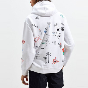 Sudadera con capucha 100% algodón para hombre, ligera, transpirable, estilo streetwear, impresión de logotipo personalizado - Product Image 4
