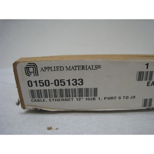 สายเคเบิล NEW AMAT 0150-05133, อีเธอร์เน็ต, ฮับ 12 นิ้ว - อุปกรณ์และอะไหล่เซมิคอนดักเตอร์ระดับโลกที่เชื่อถือได้ - Product Image 1