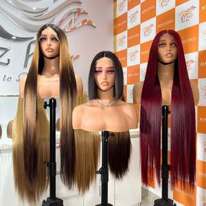 Brun Noir Bourgogne Vietnamien Vierge Extensions de Cheveux Perruque HD Dentelle Os Droite Cuticule Aligner Haute Qualité Matière Première - Product Image 5