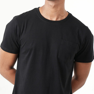 Custom Regular Fit Summer Men's <b>T</b>-<b>Shirt</b> with Pocket 100% Cotton Breathable & Quick Dry Short Sleeve Casual Tee - Product Image 5