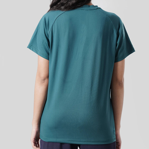เสื้อยืดผู้หญิงผ้าฝ้ายเรียบง่าย สไตล์ลำลอง สำหรับส่งออก เสื้อยืดผู้หญิงผ้าฝ้ายเรียบง่าย ผลิตเสื้อผ้าผู้หญิง เสื้อยืดผู้หญิงผ้าฝ้ายเรียบง่าย - Product Image 3