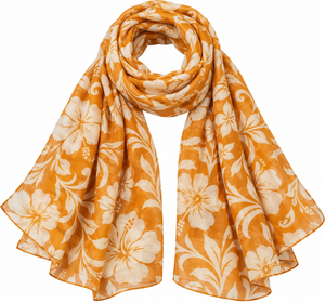 Pañuelo Ligero con Estampado Floral Rojo para Mujer, Chal Suave y Moderno para Primavera/Verano, Venta al Por Mayor - Product Image 5