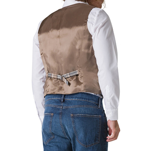 Gilet écossais pour homme, coupe ajustée, idéal pour mariage, fête ou tenue décontractée, veste sans manches pour homme - Product Image 5
