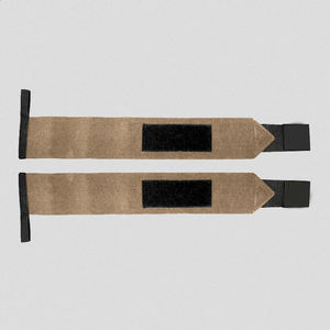 Muñequeras Personalizadas para Levantamiento de Pesas con Cobertura para la Palma y Lazos para el Pulgar, de Poliéster y Algodón Transpirable, con Cierre de Gancho y Bucle - Product Image 3