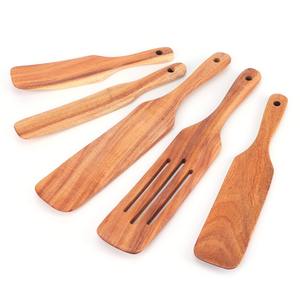La mejor oferta en espátulas de madera ecológicas, utensilios de cocina duraderos, precio más bajo, herramientas de cocina bonitas - Product Image 4