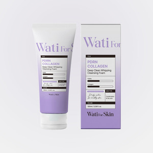 cleanser face wash Watiforskin Whatiforskin Squeaky <b>Clean</b> PDRN Collagen Deep <b>Clean</b> Whipping Cleansing <b>Foam</b> - Product Image 6