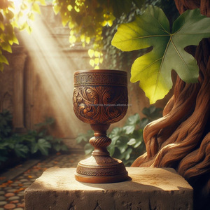 Elegancia inigualable Recipiente para beber de primera calidad Exquisito Cáliz de madera Cáliz Habilidad artesanal Sofisticación atemporal La mejor cerveza - Product Image 4