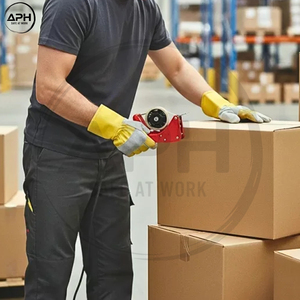 Guantes de Manipulación Utilitarios con Servicio OEM ODM, Duraderos, de Lona Amarilla, con Puño Reforzado, Palma Reforzada, Pulgar Reforzado, Doble Costura y Muñeca Extendida - Product Image 6